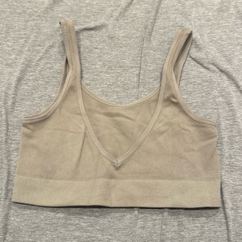 green tank top